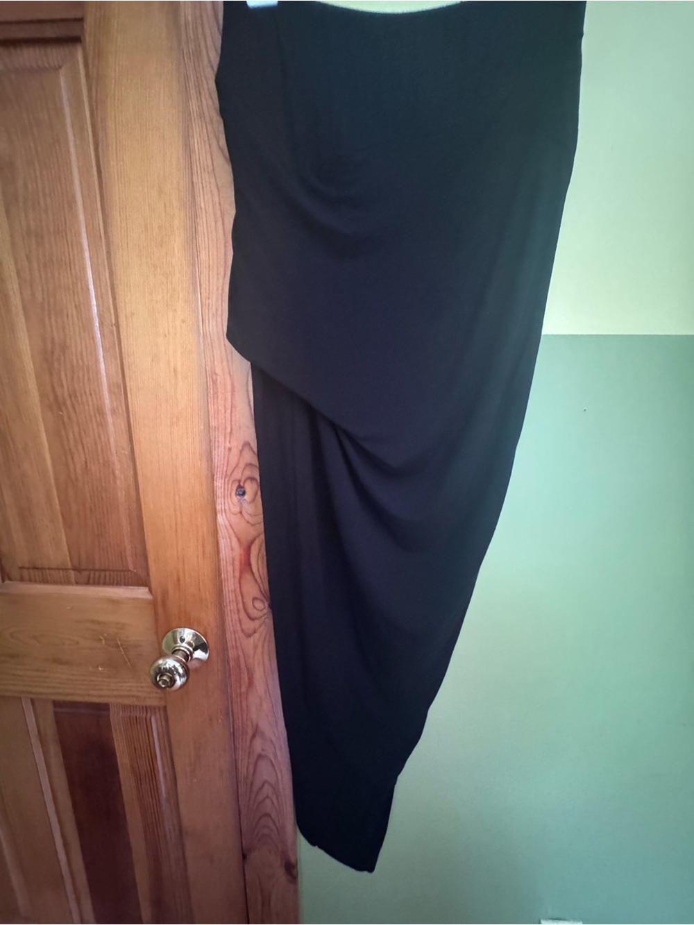 Young Fabulous & Broke Black Asymmetrical Draped Skirt